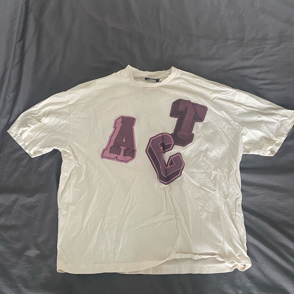 Mens cream Asos graphic tshirt size M